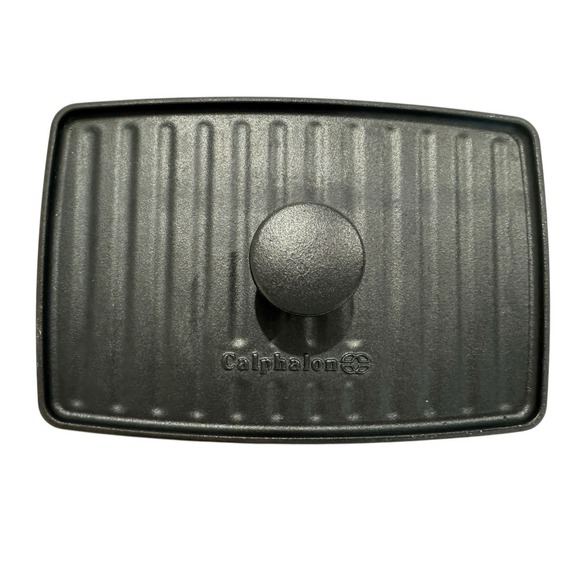 Calphalon Other - Calphalon Cast Iron Grill Press 11x7.25 Panini Bacon Steak Burger Heavy 4lb